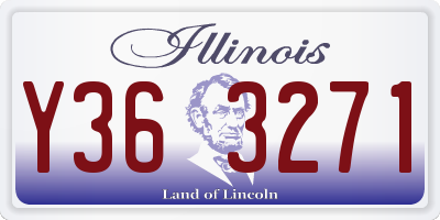 IL license plate Y363271
