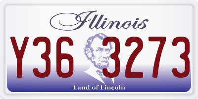 IL license plate Y363273