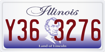 IL license plate Y363276