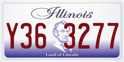 IL license plate Y363277