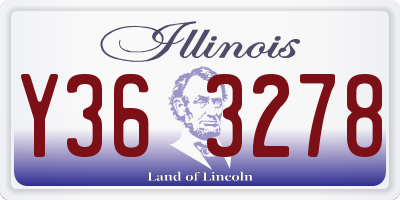 IL license plate Y363278