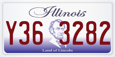 IL license plate Y363282