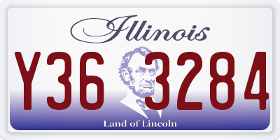 IL license plate Y363284