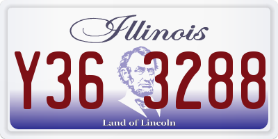 IL license plate Y363288