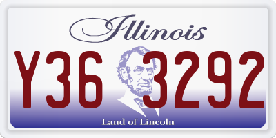IL license plate Y363292