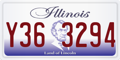 IL license plate Y363294