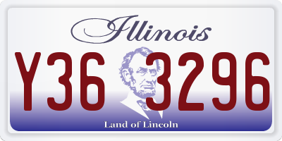 IL license plate Y363296