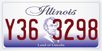 IL license plate Y363298