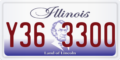IL license plate Y363300