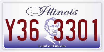 IL license plate Y363301