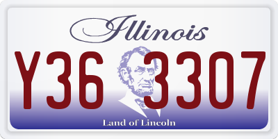 IL license plate Y363307