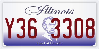 IL license plate Y363308
