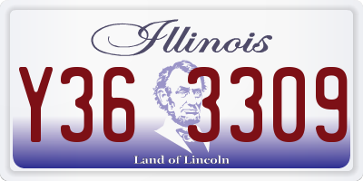 IL license plate Y363309