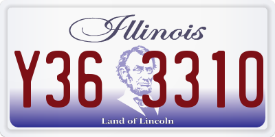 IL license plate Y363310