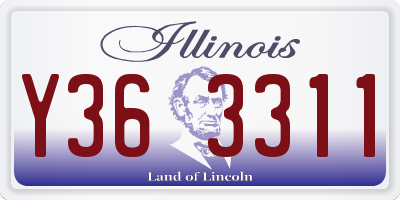 IL license plate Y363311