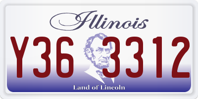 IL license plate Y363312