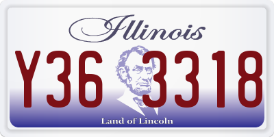 IL license plate Y363318