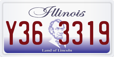 IL license plate Y363319