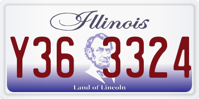 IL license plate Y363324