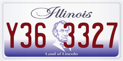 IL license plate Y363327