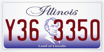 IL license plate Y363350
