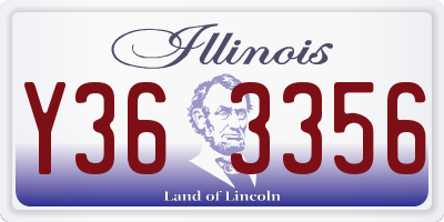 IL license plate Y363356