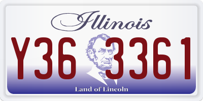 IL license plate Y363361