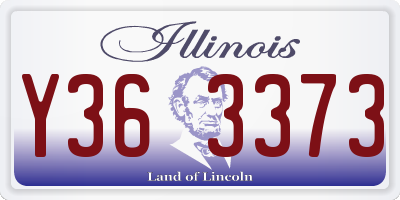 IL license plate Y363373
