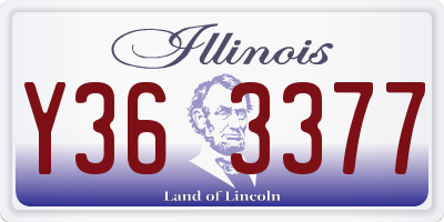 IL license plate Y363377