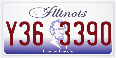 IL license plate Y363390