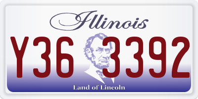 IL license plate Y363392