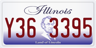 IL license plate Y363395