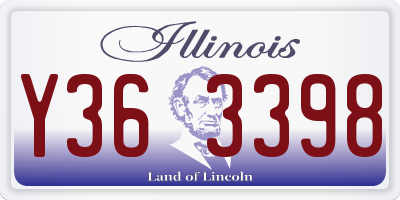 IL license plate Y363398