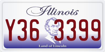 IL license plate Y363399