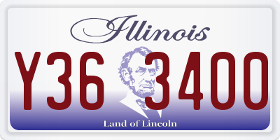 IL license plate Y363400