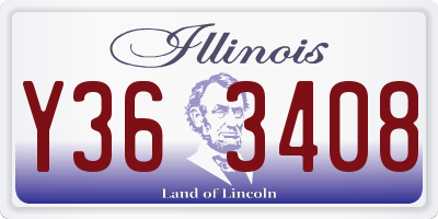 IL license plate Y363408