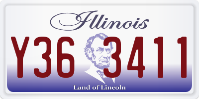 IL license plate Y363411
