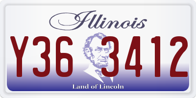 IL license plate Y363412