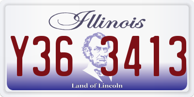 IL license plate Y363413