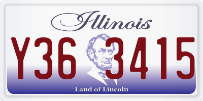 IL license plate Y363415