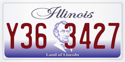 IL license plate Y363427