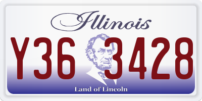 IL license plate Y363428