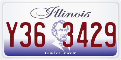 IL license plate Y363429