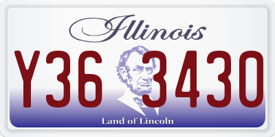 IL license plate Y363430