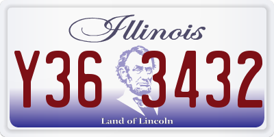 IL license plate Y363432