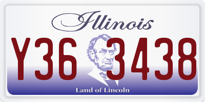 IL license plate Y363438