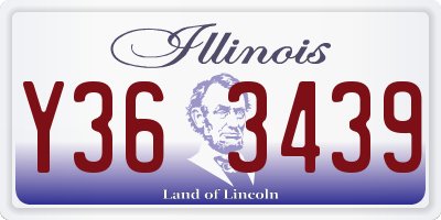 IL license plate Y363439