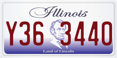 IL license plate Y363440
