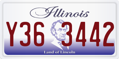 IL license plate Y363442