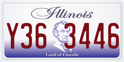 IL license plate Y363446